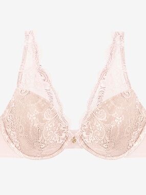 ThirdLove Lace Contour Plunge Bra Size 36Gsoft-pink / 36G NWT